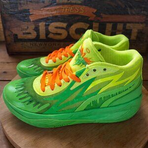 PUMA LaMelo Ball MB.02 Nickelodeon Slime GS Basketball Shoes Kids 5.5Y 377610-01